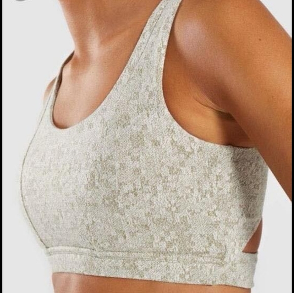 Gymshark Other - Gym shark  racerback texture sage green sport bra xs